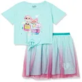 L.O.L. Surprise! girls Tie Front Tee & Tulle Skirt Set BundleT-Shirt, Mint, 14-16