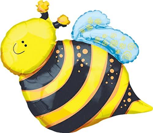 Anagram SuperShape XL Happy Bee P30 Foil Balloon, Multicolour