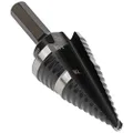Klein Tools KTSB11 Step Drill Bit #11 Double-Fluted 7/8 to 1-1/8-Inch with Easy-to-Read Markings and Targets, 3/8-Inch Hex Shank