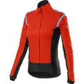 castelli Alpha Ros 2 W Jacket Women's Sports Jacket, womens, 4520553, Fiery Red, M