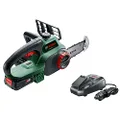 Bosch Home & Garden Bosch Cordless Chainsaw UniversalChain18 (With 1 x 2.5Ah Battery and Fast Charger)