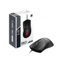 MSI Clutch GM31 Lightweight Gaming Mouse - 12,000 DPI Optical Sensor, Right-Handed, 60 M+ Click OMRON Switch, 6 Buttons, FriXionFree Cable, 1ms Latency, RGB Mystic Light, 58 g - Wired
