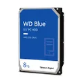 Western Digital 8TB WD Blue PC Hard Drive HDD - 5640 RPM, SATA 6 Gb/s, 128 MB Cache, 3.5" - WD80EAZZ