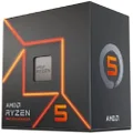 AMD Ryzen 5 7600 6 Cores/12 Threads 65 Watts 38MB Cache Gaming Processor, Multicolor