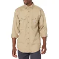 Carhartt Men's Big & Tall Flame Resistant Classic Twill Shirt,Khaki,XX-Large Tall