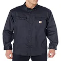 Carhartt Men's Flame Resistant Lightweight Twill Shirt,Dark Navy,X-Large