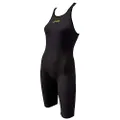 FINIS Fuse Open Back Technical Racing Swim Suit, Black, 20