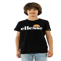 Ellesse Unisex Kids Classic T-Shirt, Black, 8-9 Years US