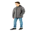 Ellesse Junior Regalio Padded Puffer Jacket, Dark Grey Marl, 12 to 13 Years