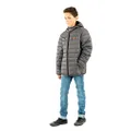 Ellesse Junior Regalio Padded Puffer Jacket, Dark Grey Marl, 10 to 11 Years