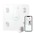 Eufy P2 Smart Digital Bathroom Health Monitor Scale, White (T9148121)