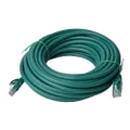 8Ware Cat6a UTP Ethernet Cable with Snagless, 40 Meter Length, Green