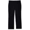 Calvin Klein Boys' Flat Bi-Stretch Dress Pant, Straight Leg Fit & Hemmed Bottom, Belt Loops & Functional Front Pockets, Navy, 10 Husky