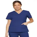 Dickies Women's EDS Signature Mock Wrap Top with Multiple Instrument Loop - X-Large - Galaxy Blue