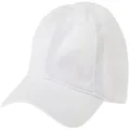 Lacoste Unisex Adult's Side Croc Cotton Cap, White, One Size