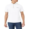 Armani Exchange Mens Regular Fit Polo Shirt, White, Small US