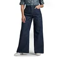 G-STAR RAW Women's Deck Ultra High Wide Leg Pants Jeans, Blue (Raw Denim D20987-c970-001), 30W x 30L