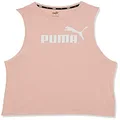 PUMA Women's ESS Cut Off Logo Tank Top Shirt, Lotus, X-Large