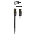 DEWALT Right Angle Drill Adaptor, FlexTorq, 4-in-1 System, Compact, Straight Flexible Shaft, 12-Inch (DWAMRASETFT)