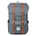 Laptop Outdoor Backpack, Travel Hiking& Camping Rucksack Pack, Casual Large College School Daypack, Shoulder Book Bags Back Fits 15" Laptop & Tablets by Kaukko(Nylon Gray)