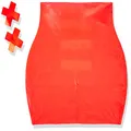 LATEXWEAR Latex Mini Skirt with Open Back, Medium/Large, Red