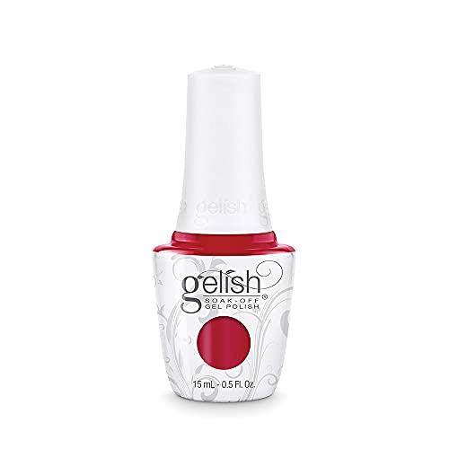 Gelish Professional Scandalous Soak-Off Gel Polish, Hot Red Creme, 15 ml