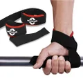Nivia 11043 Neoprene Padded Weight Lifting Gym Bar Straps, Free Size (Black)