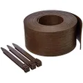 Amazon Basics Landscape Edging Coil with Stakes - 5 Inch, Brown