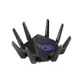 ASUS ROG Rapture GT-AX11000 Pro Tri-Band WiFi 6 Extendable Gaming Router, 10G & 2.5G Ports, ASUS RangeBoost Plus, Triple-level Game Acceleration, Subscription-free Network Security, AiMesh Compatible