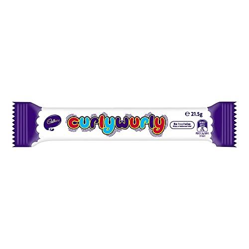 Cadbury Curly Wurly Chocolate Bar, 26g (Pack of 48)