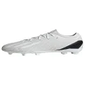 adidas Unisex-Child X Speedportal.3 Firm Ground Soccer Shoe, White/White/Black, 3 US