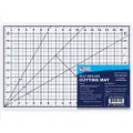 U.S. Art Supply 12" x 18" WHITE/BLUE Professional Self Healing 5 - 6 Layer Double Sided Durable Non-Slip PVC Cutting Mat Great for Scrapbooking, Quilting, Sewing and all Arts & Crafts Projects
