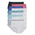 Hanes Women's 10 Pack Cotton Brief Panty, Assorted, Size 8