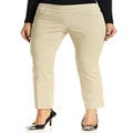 Ruby Rd. Women's Plus-Size Plus Pull-On Solar Millennium Super Stretch Pant, Chino, 20W