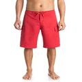 Quiksilver Mens Manic 22 Inch Length Cargo Pocket Boardshort Swim Trunk Board Shorts, Red, 35 US, Red, 35
