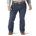 Wrangler Men's Premium Performance Cowboy Cut Comfort Wicking Slim Fit Jean, Vintage Stone, 32W x 30L