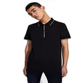 Armani Exchange Men's Short Sleeve Polo Shirt, Slim Fit, Navy, X-Large