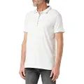 Armani Exchange Mens Slim Fit Polo Shirt, White, X-Large US