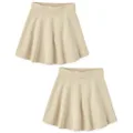 The Children's Place Girls Solid Uniform 2 Pack Skirt Set, Sandy, 7-8 US