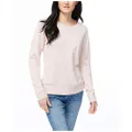 Nautica Women's Sustainably Crafted Super Soft Crew Neck Sweater, Sepia Rose, XX-Large