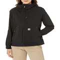 Carhartt Women's Super Dux Relaxed Fit Lightweight Hooded Jacket, Black, Medium