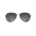 Maui Jim Unisex Full Rim Sunglasses, Silver / Neutral Grey, 61mm US