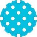 Dots 17cm Round Plate Caribbean Blue