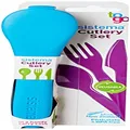 Sistema Cutlery Set TO GO | Travel Cutlery Set with Knife, Fork & Spoon | Durable Case for Storage | BPA-Free Plastic | Dishwasher Safe