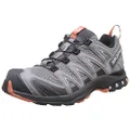 Salomon Women's XA Pro 3D Trail Running and Hiking Shoe, Alloy/Magnet/Camellia, 8 US