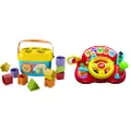 Fisher-Price Baby's First Blocks & VTech Baby 166603 Tiny Tot Driver, Multi