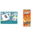 Mattel Scrabble Original & Jenga Game - Classic Strategy Games with Wooden Blocks - 1 or More Players - Toys for Kids and Board Games - Ages 6+
