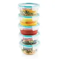 Snapware Total Solution Round Plastic Food Storage Container Set (10-Piece Set)