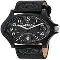 Timex Men's Expedition Acadia 40mm Watch, Black/Black/Black/Leather, 40 mm., Classic