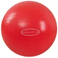 BalanceFrom Anti-Burst and Slip Resistant Exercise Ball Yoga Ball Fitness Ball Birthing Ball with Quick Pump, 2,000-Pound Capacity (58-65cm, L, Red)
